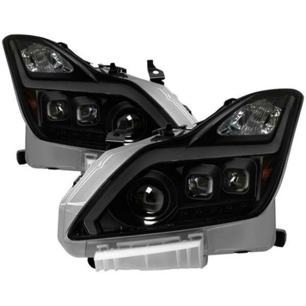 Spyder XTune Projector Headlights for 2008-2015 Infiniti G37 Coupe Hid, Black & Smoked 9039348